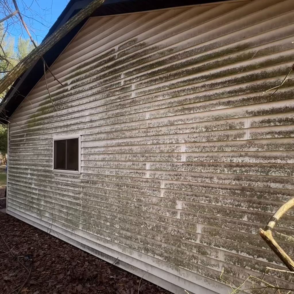 Completed pressure washing project in Demotte, Indiana by NWI Pressure Washing